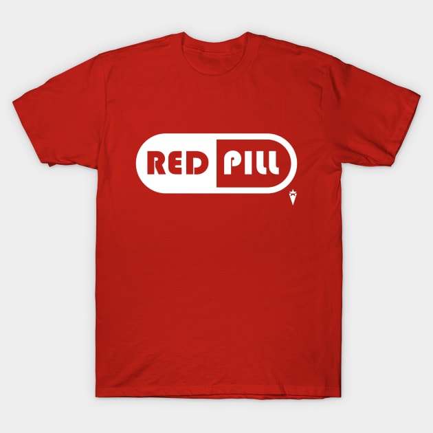 Red outlet pill tshirt